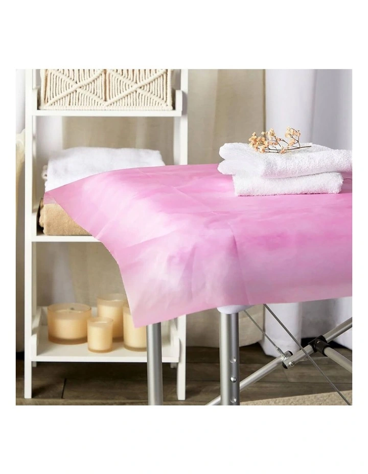 50X Disposable Bed Sheet Non-woven Massage Table Pink Cover SPA Salon image 6