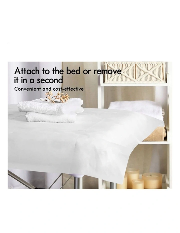 Disposable Bed Sheet 50X White image 2