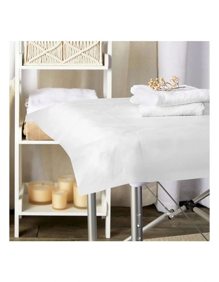 Disposable Bed Sheet 50X White image 4