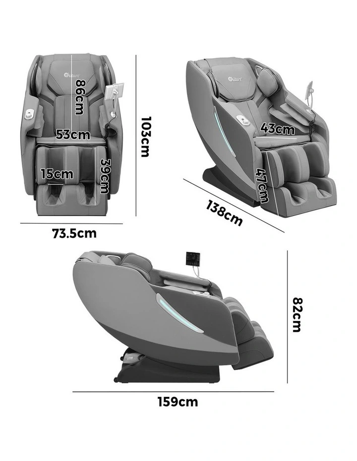 Oikiture Electric Massage Chair Heated Recliner Zero Gravity Full Body Massager image 3