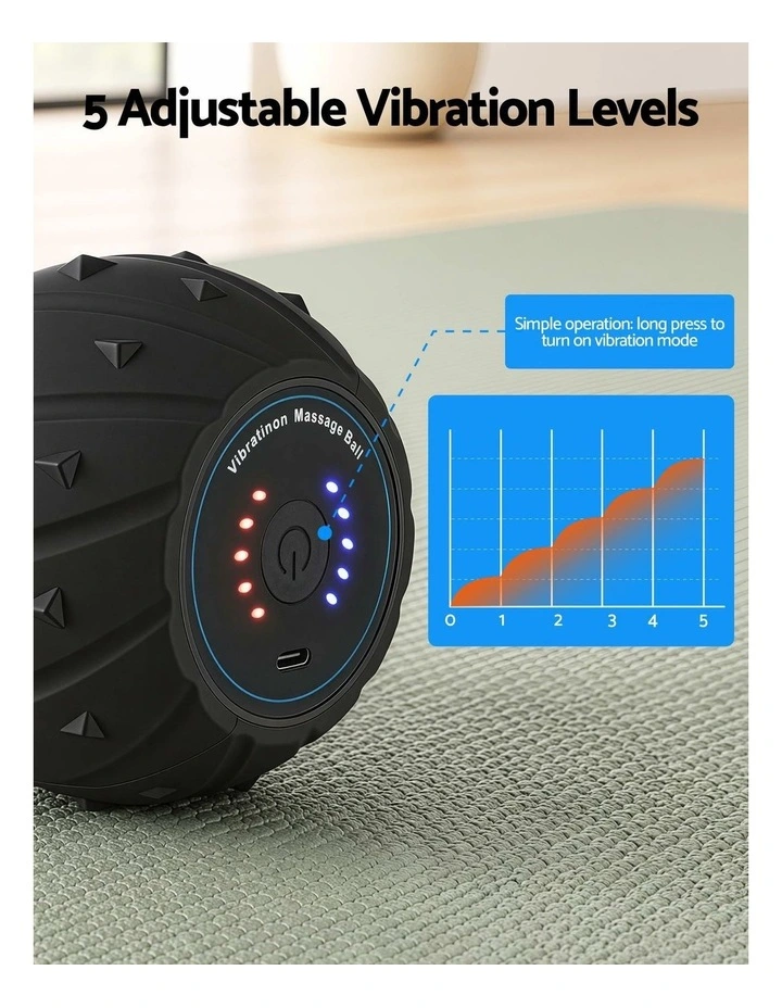 Everfit Electric Peanut Massage Ball 5 Levels 3000RPM Deep Tissue Type-C Rechargeable image 4