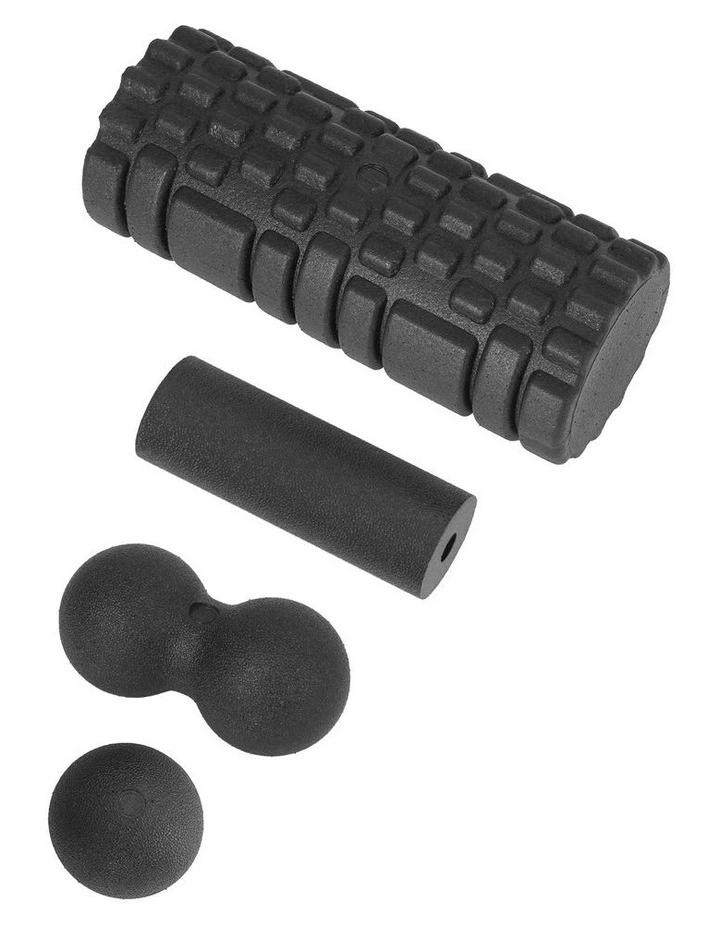 Everfit 4-in-1 Foam Roller Set Grid Massager Deep Tissue with Storage Bag 150kg image 3