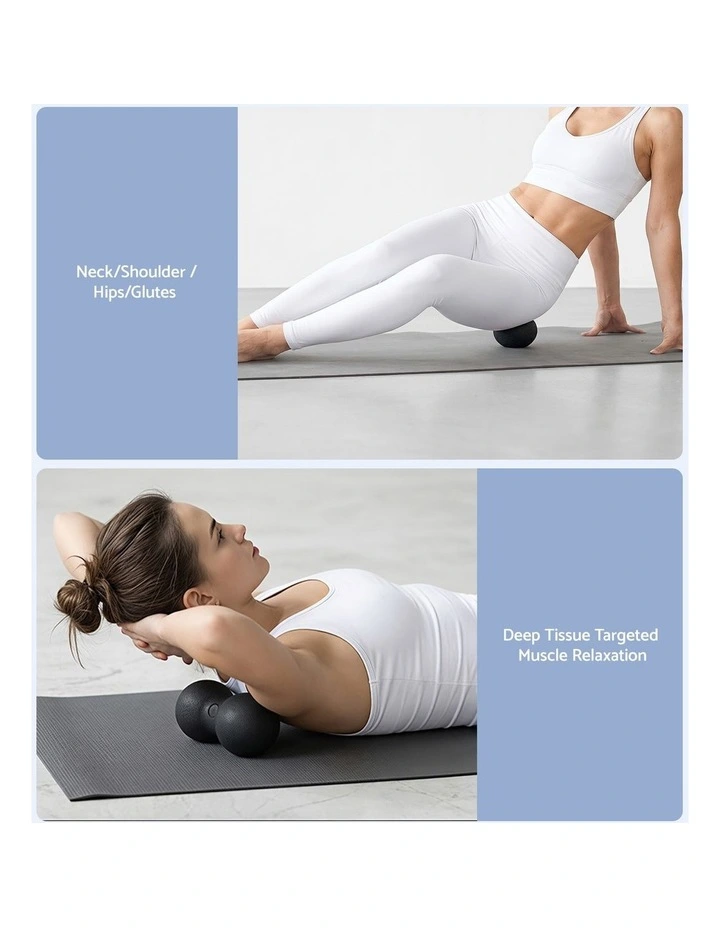 Everfit 4-in-1 Foam Roller Set Grid Massager Deep Tissue with Storage Bag 150kg image 5