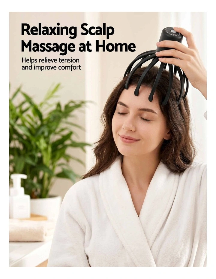 Livemor Electric Head Massager with 3 Modes, 360 Degree Cordless Scalp Massager image 4