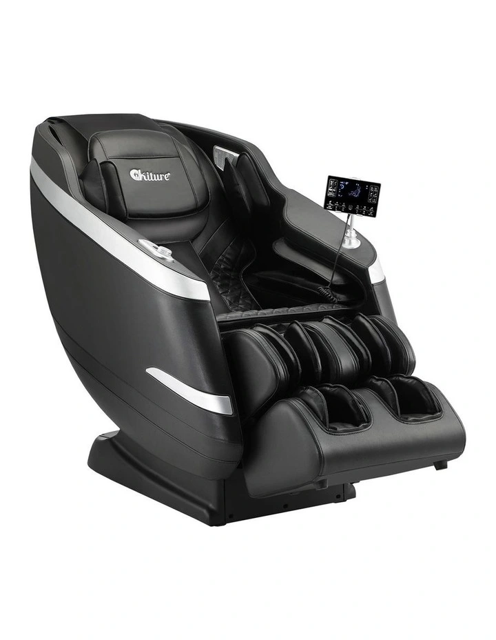 Oikiture 4D Electric Massage Chair Recliner SL Track  Heated Black image 1