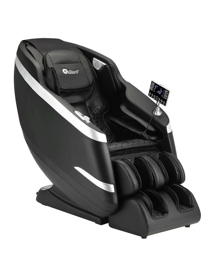 Oikiture 4D Electric Massage Chair Recliner SL Track  Heated Black image 2