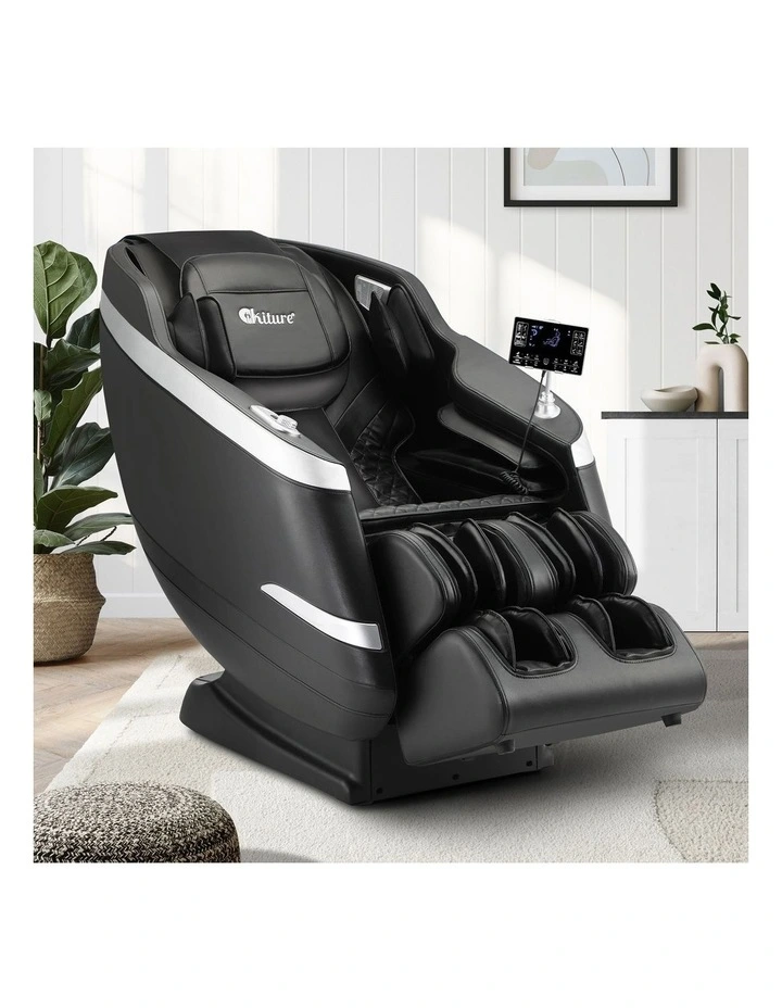 Oikiture 4D Electric Massage Chair Recliner SL Track  Heated Black image 4