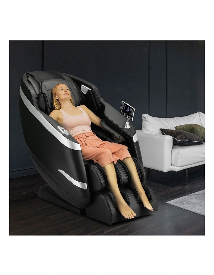 Oikiture 4D Electric Massage Chair Recliner SL Track  Heated Black image 5