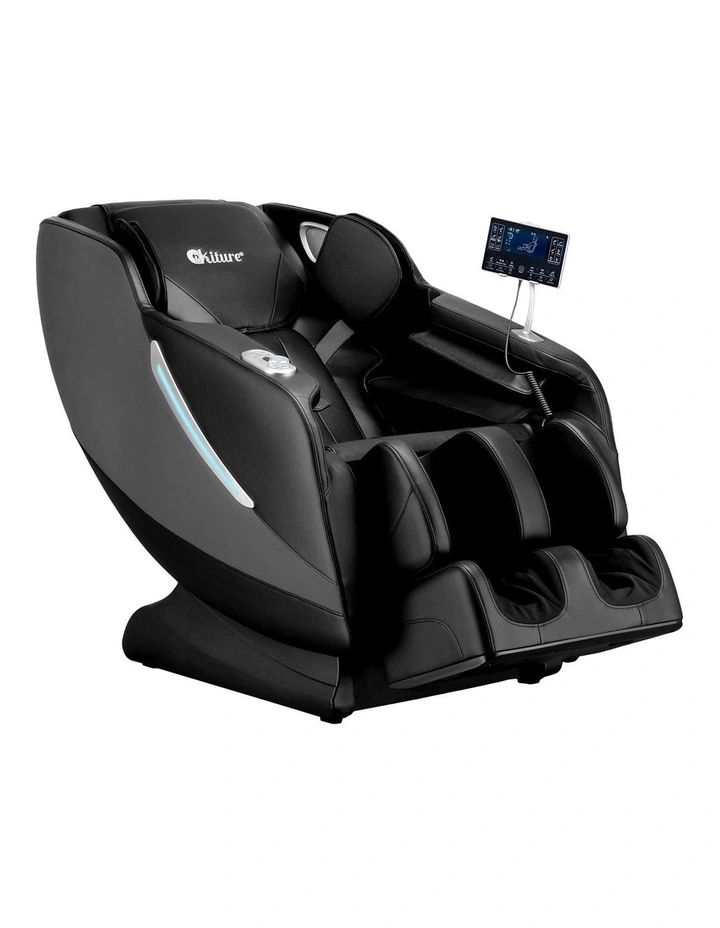 Oikiture Electric Massage Chair Full Body Zero Gravity Heating Massager Black image 1