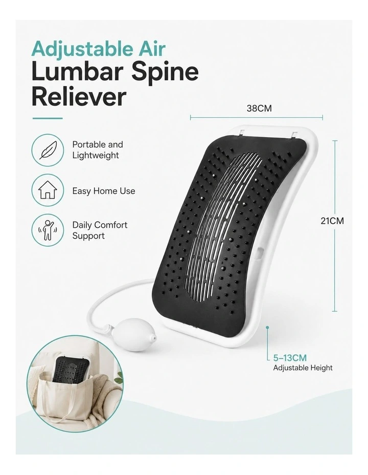 Living Today Adjustable Inflatable Lumbar Support Back Stretcher image 6