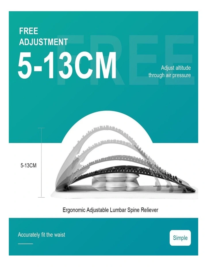 Living Today Adjustable Inflatable Lumbar Support Back Stretcher image 7