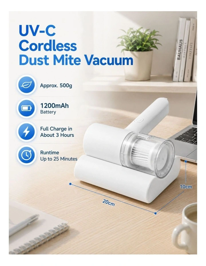 Remology Cordless UV-C Handheld Mattress & Fabric Vacuum Cleaner image 3