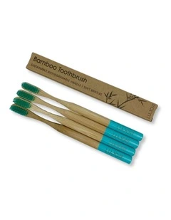 Bamboo toothbrushes Teal