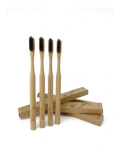 Bamboo toothbrushes - plain wood