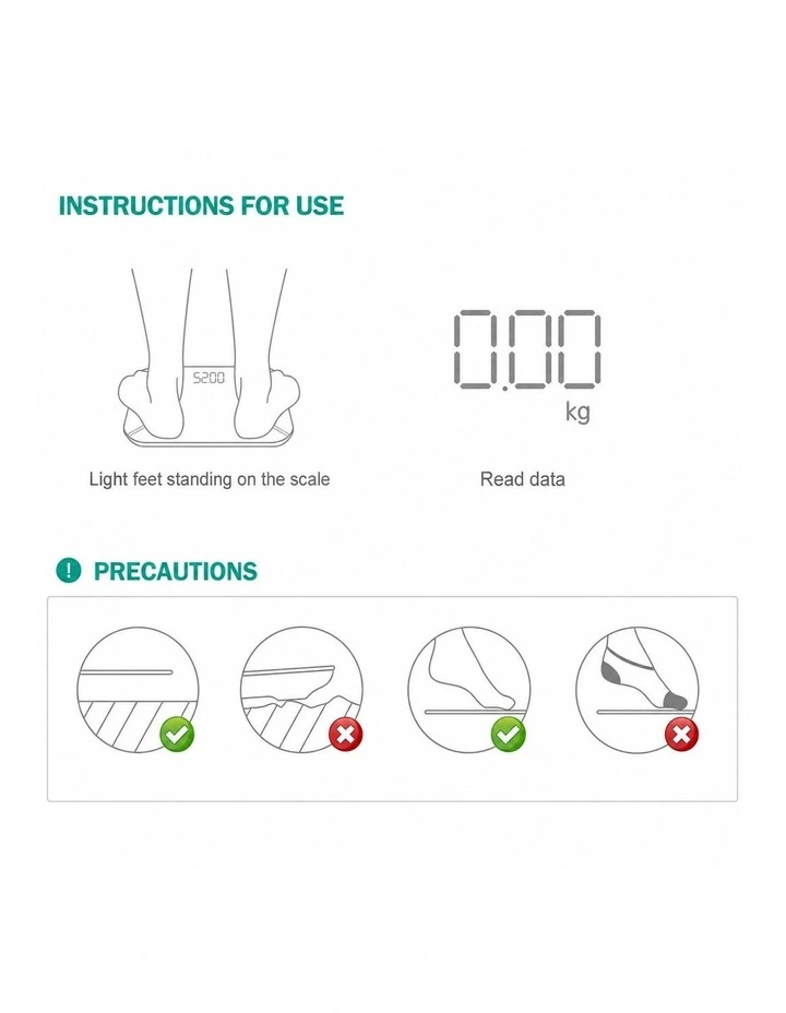 SOGA Wireless Body Fat Scale - Black image 5