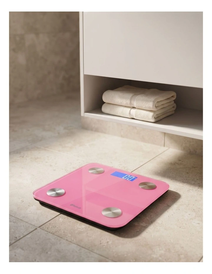 SOGA 180kg Bluetooth Body Fat Scale - Pink image 4