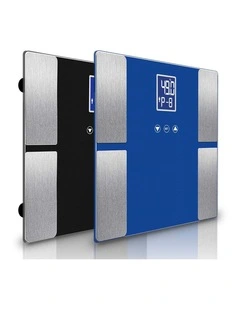 SOGA 2 Pack Digital Body Fat Scales - Black and Blue