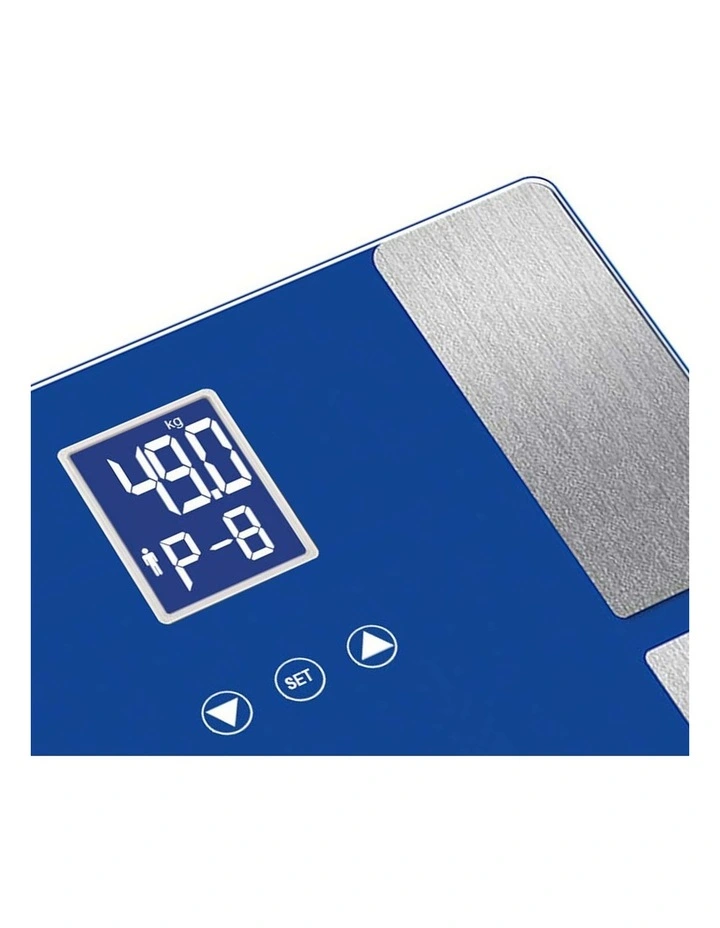 SOGA 2 Pack Digital Body Fat Scales - Black and Blue image 3