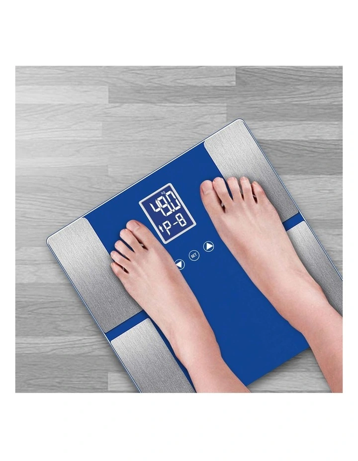 SOGA 2 Pack Digital Body Fat Scales - Black and Blue image 6