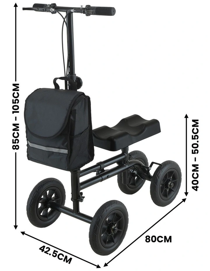 Orthonica Foldable Steel Mobility Knee Scooter Walker image 2