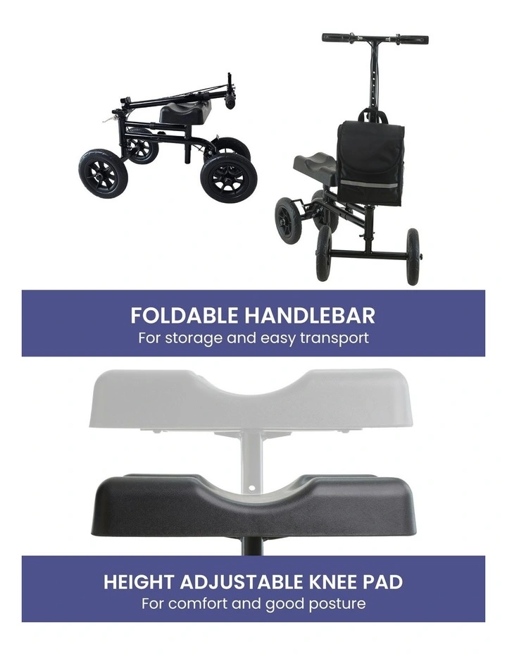 Orthonica Foldable Steel Mobility Knee Scooter Walker image 3