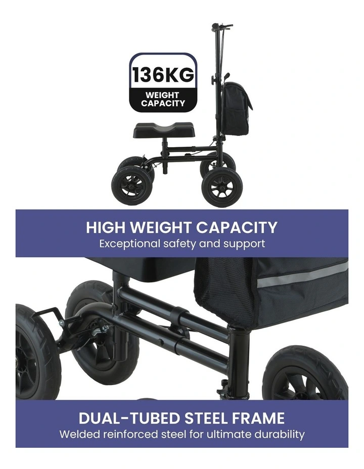 Orthonica Foldable Steel Mobility Knee Scooter Walker image 5