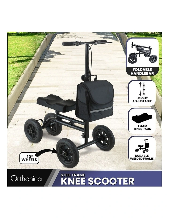 Orthonica Foldable Steel Mobility Knee Scooter Walker image 7
