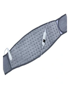 Grey Heating Pad Abdominal Back Warm Belt Adjustable Electric Heat Therapy Wrap