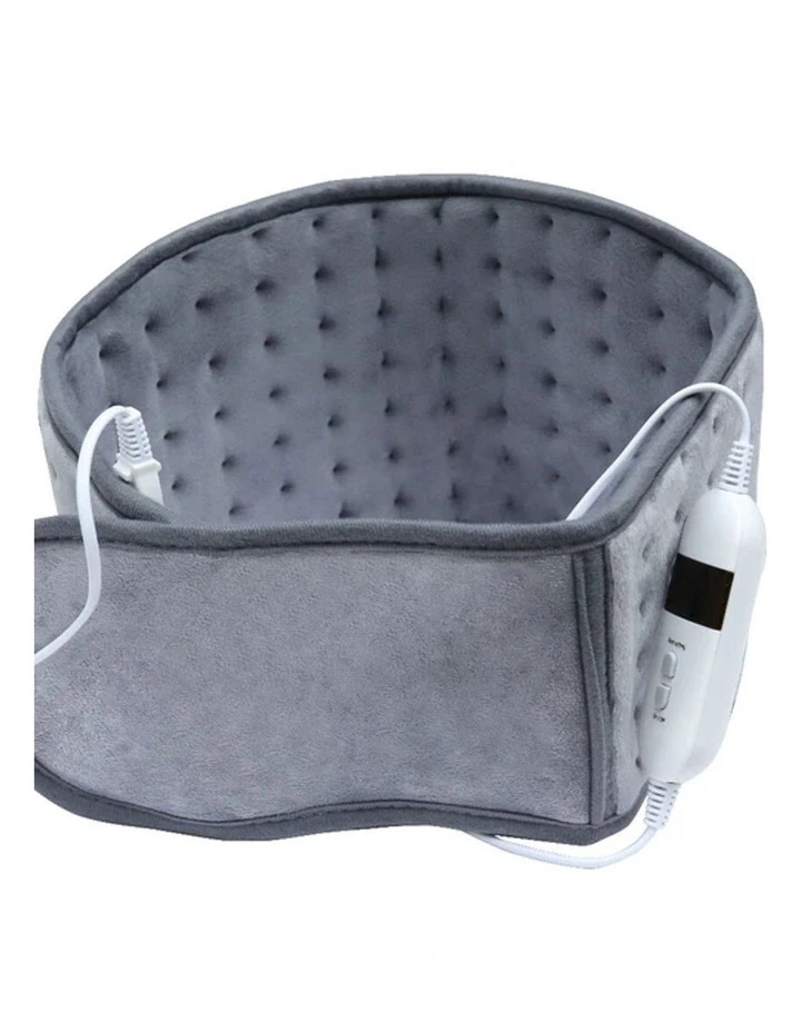 Grey Heating Pad Abdominal Back Warm Belt Adjustable Electric Heat Therapy Wrap image 4