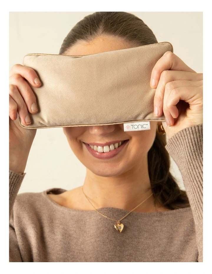Limited Edition Velvet Eye Pillow Latte image 3
