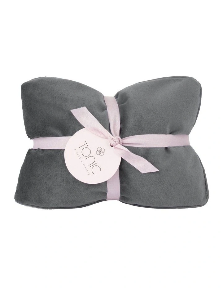 Limited Edition Velvet Heat Pillow Steel image 1