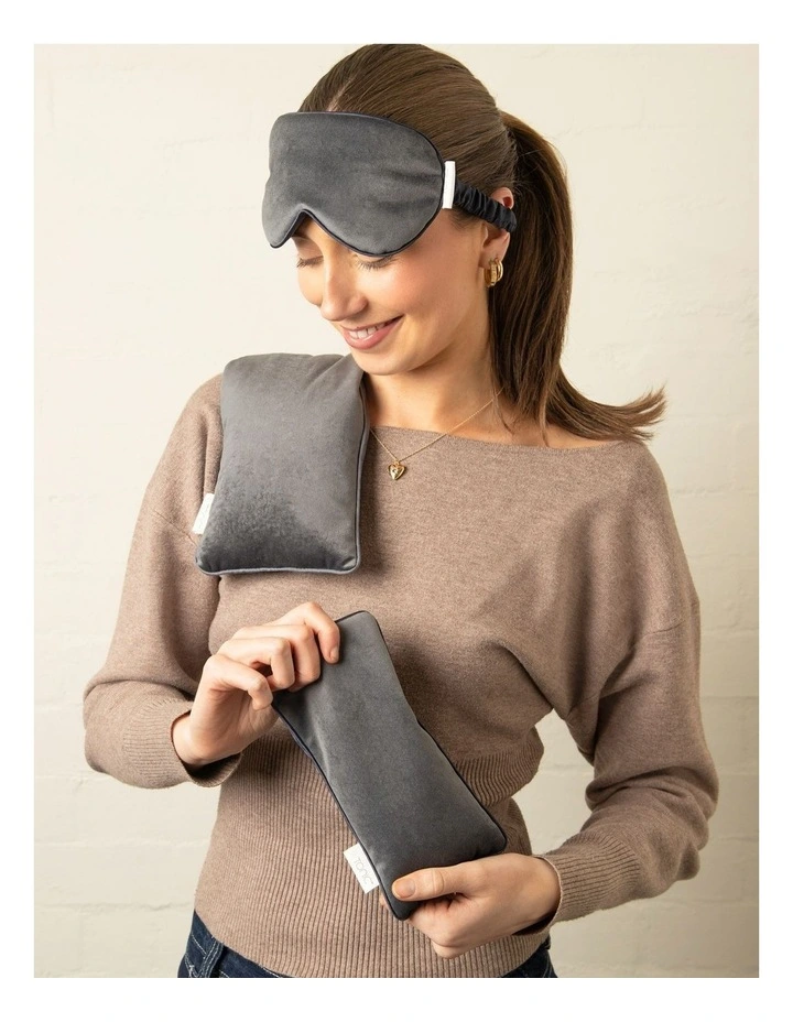 Limited Edition Velvet Heat Pillow Steel image 3