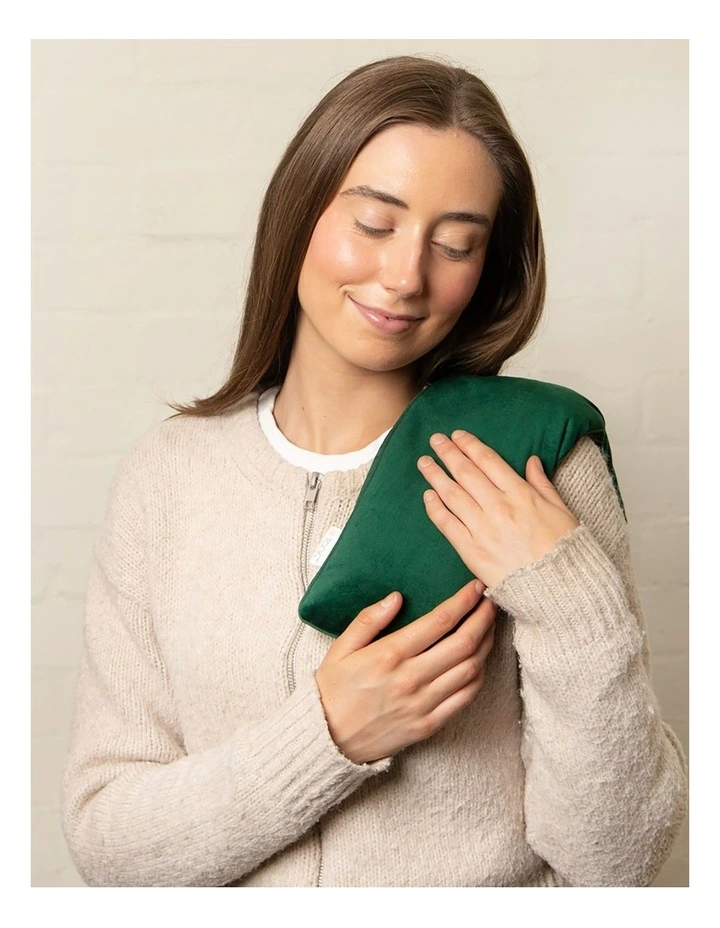 Limited Edition Velvet Heat Pillow Forest Green image 4