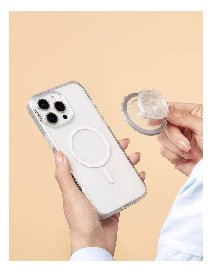 PopSockets PopCase MagSafe Protective Phone Case - iPhone 15 - Clear image 3