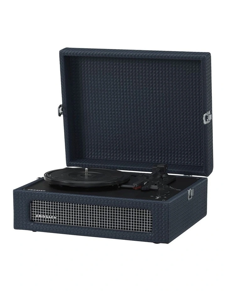 Voyager Bluetooth Portable Turntable And Asheville Stand Bundle in Navy image 2