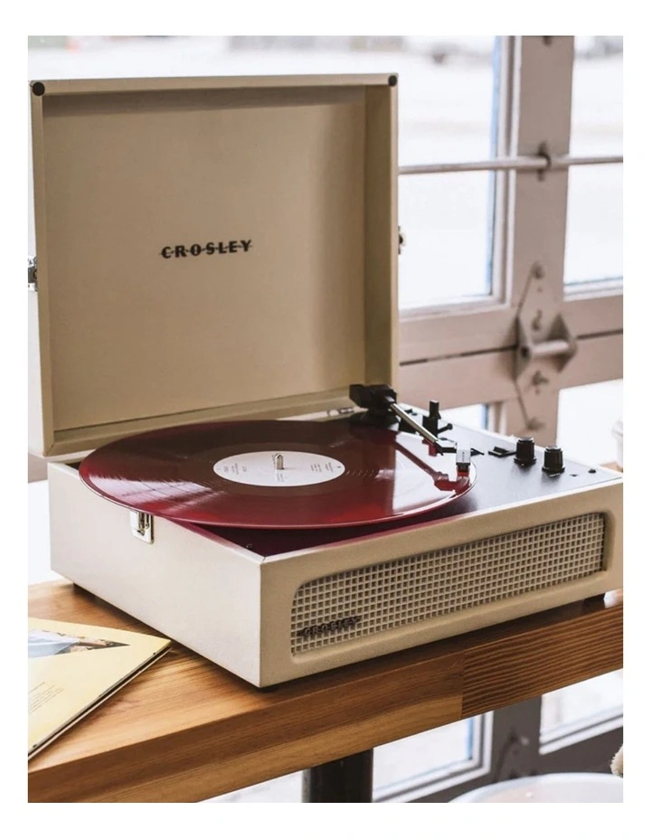 Voyager Bluetooth Portable Turntable + Crosley Asheville Stand Bundle image 3