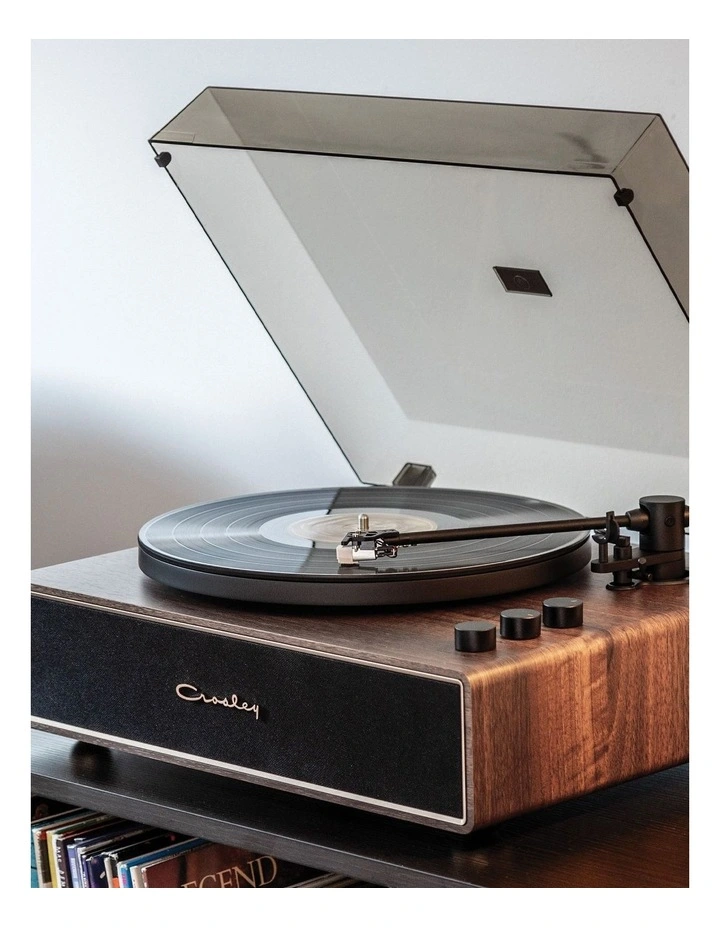 Stave 2-Speed Bluetooth Record Player Turntable with Built-in Speakers image 4