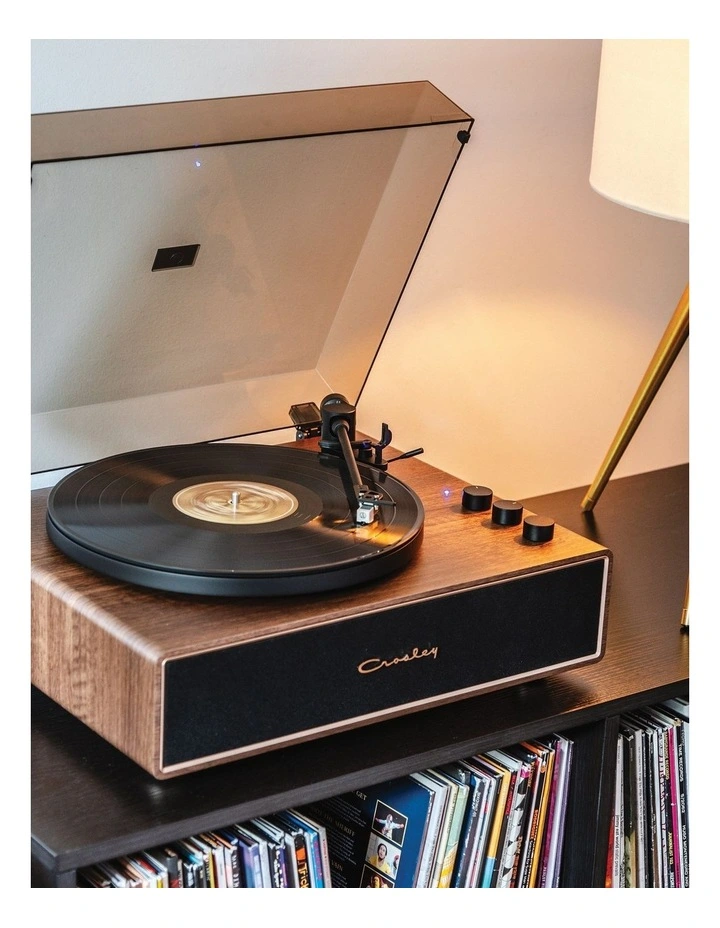 Stave 2-Speed Bluetooth Record Player Turntable with Built-in Speakers image 5