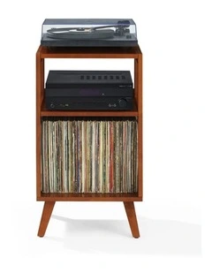 Asheville Small Record Player Stand in Walnut