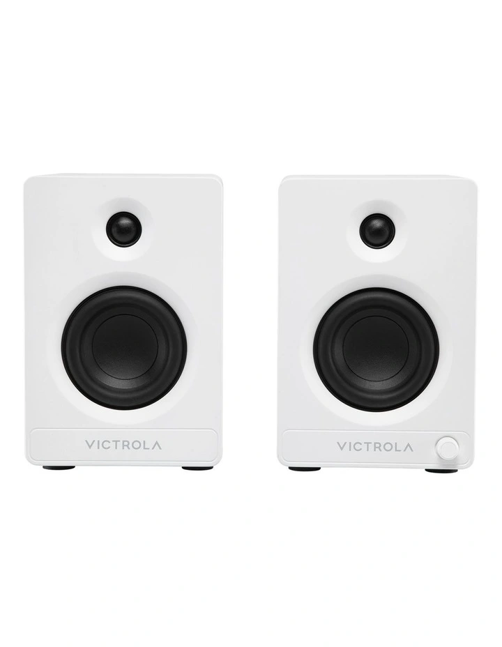 Tempo Bookshelf Speakers in White image 2