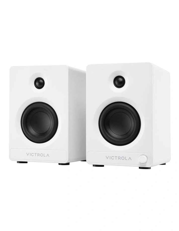 Tempo Bookshelf Speakers in White image 3