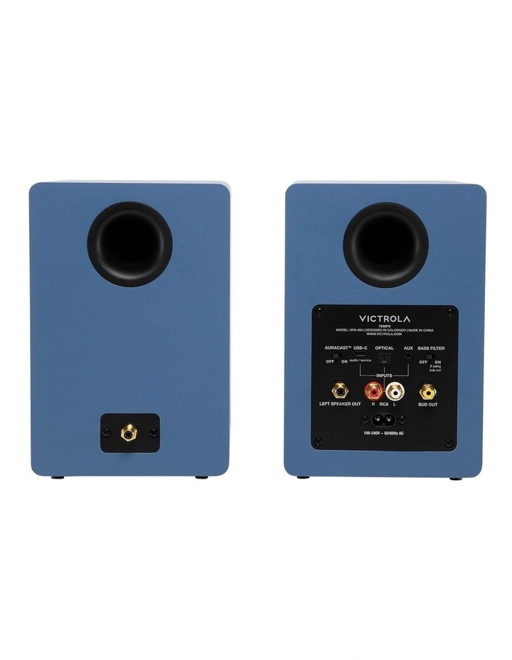 Tempo Bookshelf Speakers in Blue image 4