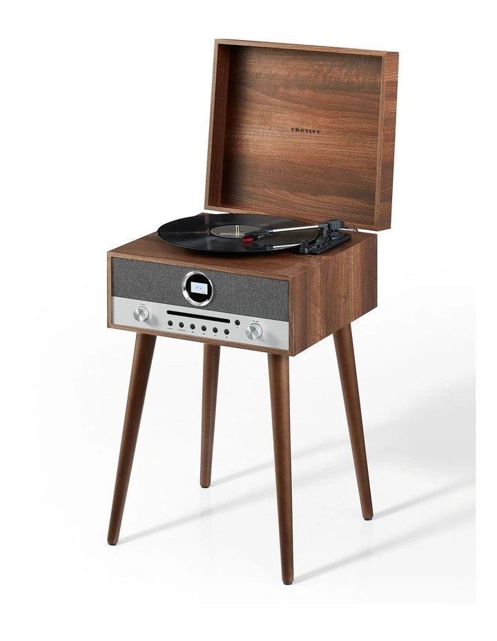 Nash 7-in-1 Vinyl Record Player in Walnut image 2