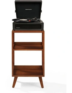 Voyager Bluetooth Portable Turntable &$43; Asheville Stand Bundle in Black