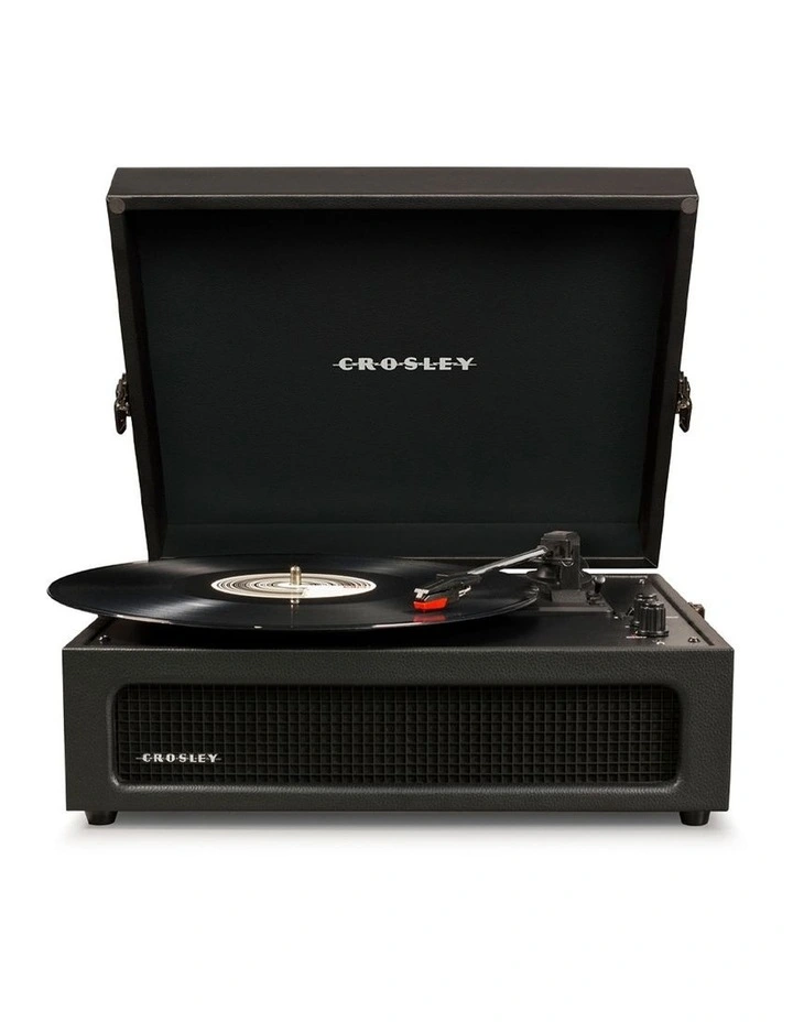 Voyager Bluetooth Portable Turntable &$43; Asheville Stand Bundle in Black image 2