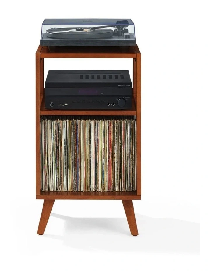 Voyager Bluetooth Portable Turntable + Asheville Stand Bundle in Tan image 4