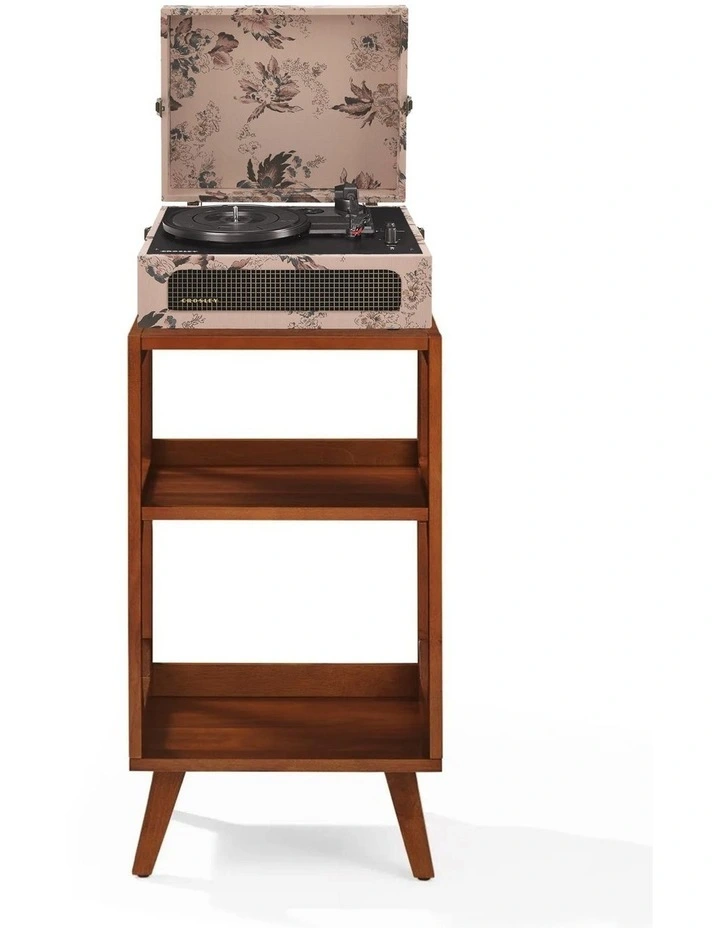Voyager Bluetooth Portable Turntable + Asheville Stand Bundle in Beige image 1