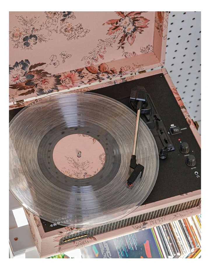 Voyager Bluetooth Portable Turntable + Asheville Stand Bundle in Beige image 3