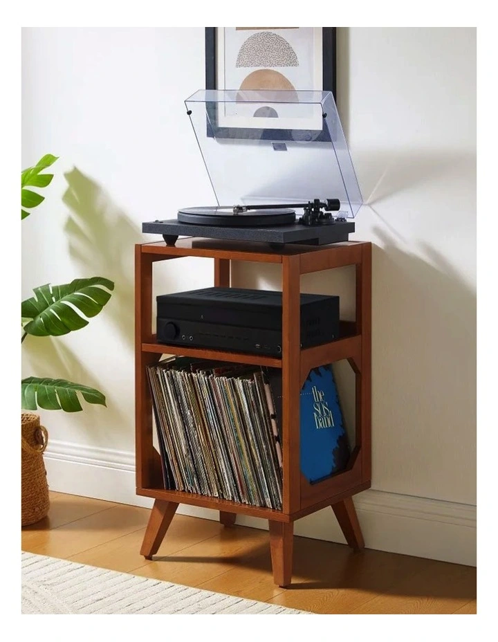 Voyager Bluetooth Portable Turntable + Asheville Stand Bundle in Beige image 6