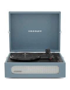 Voyager Bluetooth Portable Turntable in Washed Blue